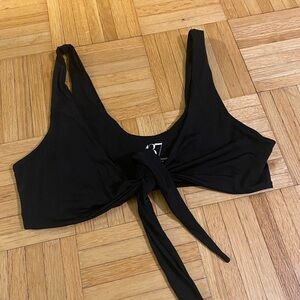 437 Multi-Tie Black Bikini Top